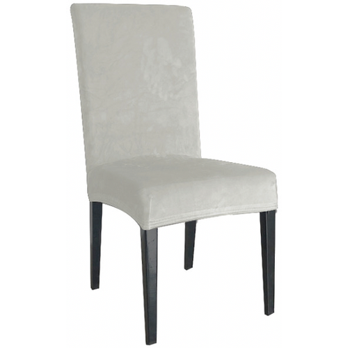 Sterling Navlaka za stolicu rastezljiva plišana svijetlo siva slika 1