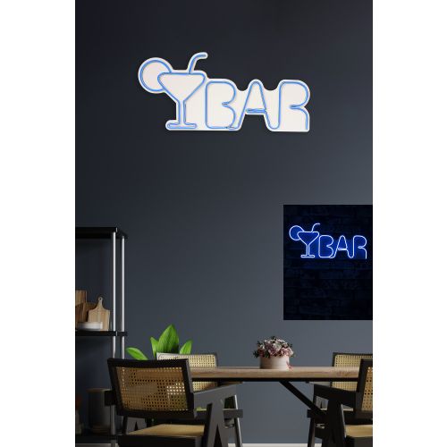 Wallity Ukrasna plastična LED rasvjeta, Bar - Blue slika 3