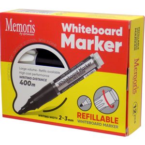 MARKER ZA BELU TABLU Memoris CRNI MF22320  set 5 komada