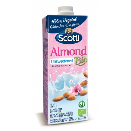RISO SCOTTI Almond Unsweetened Bio napitak od badema - nezaslađen 1000ml slika 1