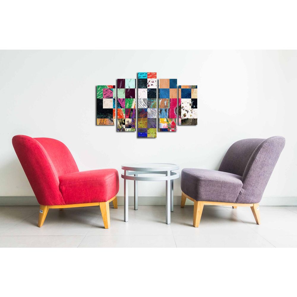 Dekorativna Slika na Platnu u 5 Dijelova - 5PUC-118 Multicolor slika 2