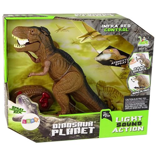 Dinosaur T-Rex na daljinsko upravljanje smeđi sa zvučnim efektima slika 5
