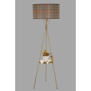 Venedik sehpalı eskitme lambader silindir 02 abajurlu Multicolor Floor Lamp
