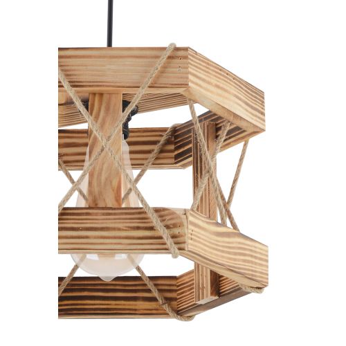 Hexagonal Natural Natural Chandelier slika 4