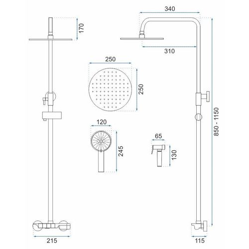 REA SUSTAV TUŠ GARNITURE MAX CHROM slika 17