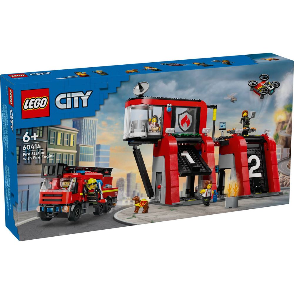 LEGO 60414 Vatrogasna stanica sa kamionom slika 1