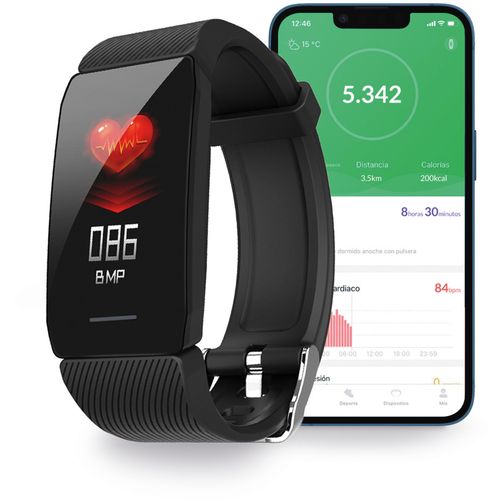 Contact, HR smartband, autonomija do 7 dana, obavijesti, praćenje zdravlja, 0.96" slika 6