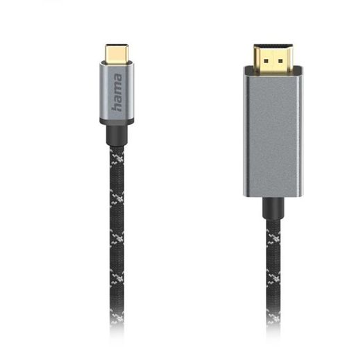 Hama video kabl USB-C na HDMI, 4K, 1.50m, alu slika 1