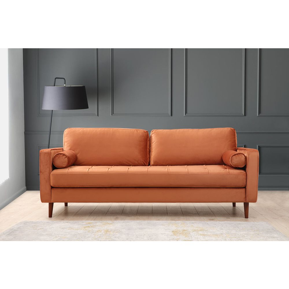 Rome - Narandžasti Sofa za 3 Osobe slika 1