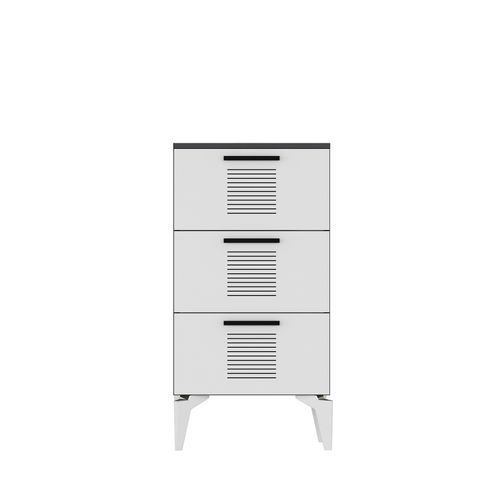 Asimo H - Anthracite, White AnthraciteWhite Multi Purpose Cabinet slika 6