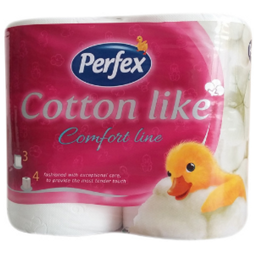 PERFEX COTTON  toalet papir Comfort Line troslojni 4kom slika 1