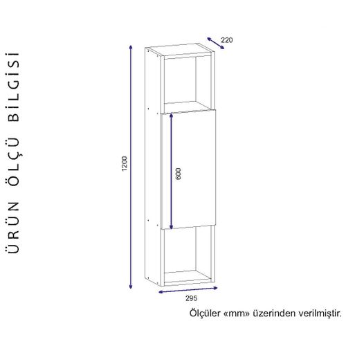 Woody Fashion Zidna polica, Bijela boja Orah, Novella K4 - White, Walnut slika 5