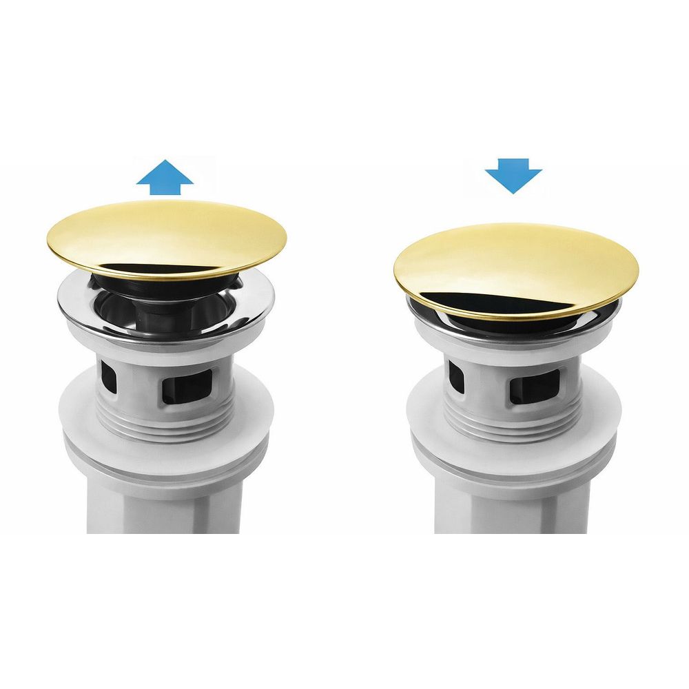 Sifon za umivaonik s click-clack ventilom REA Flow Gold slika 5