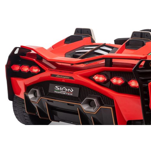 Licencirani auto na akumumulator Lamborghini SIAN 4x100W - dvosjed - crveni slika 7