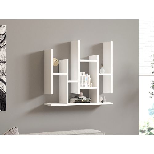 Flower - White White Wall Shelf slika 2