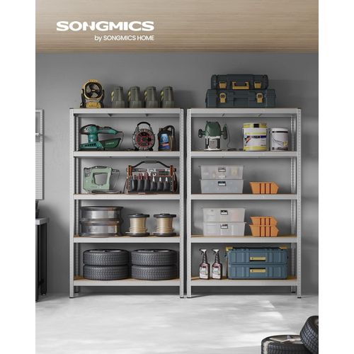 SONGMICS Polica 60 x 120 x 200 cm smeđa-srebrna, GLR060E01 slika 7