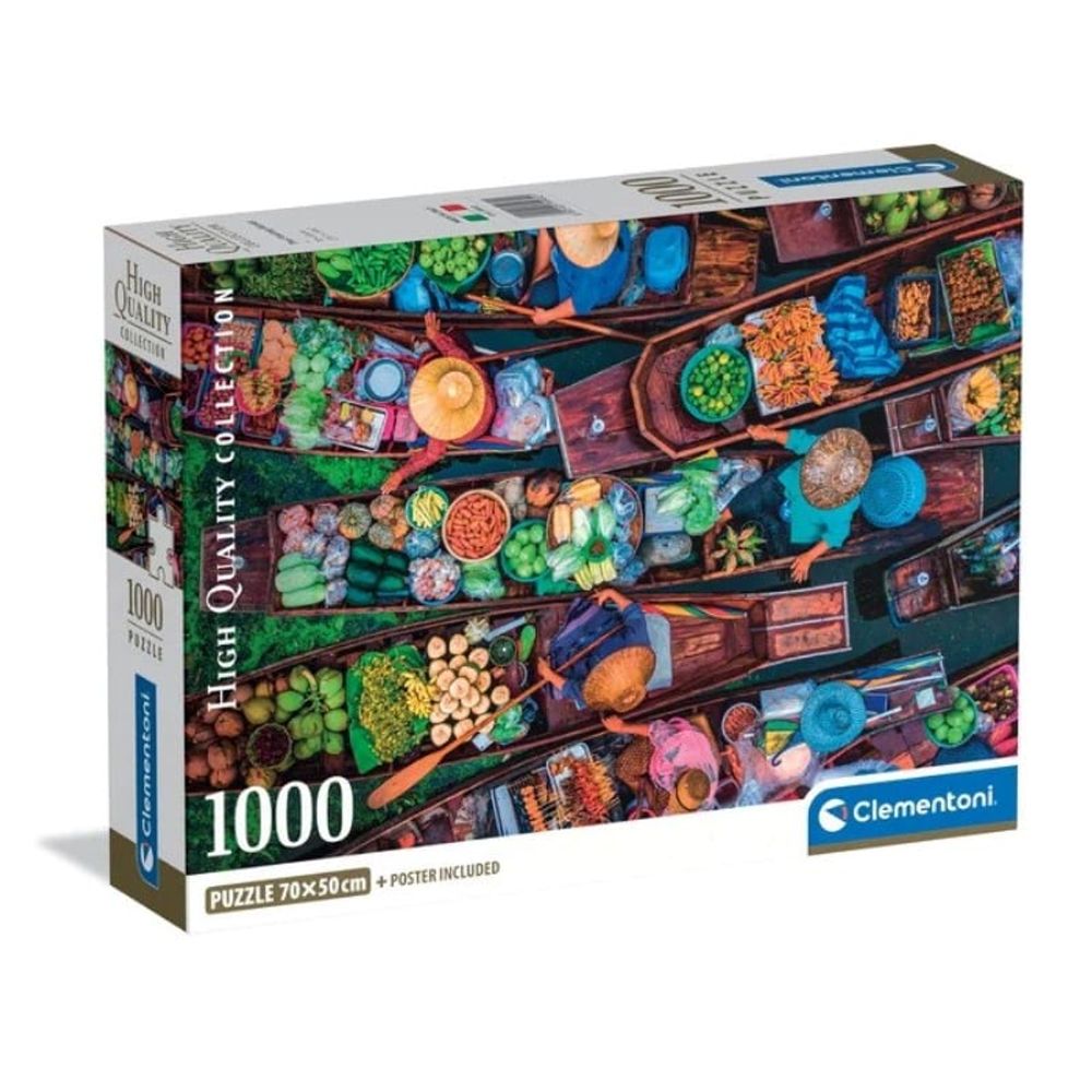Clementoni CL39932 Puzzle 1000 TRŽNICA U TAJLANDU, 1000kom slika 1