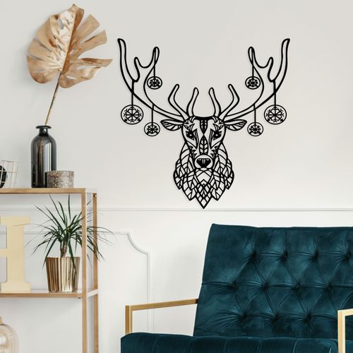 Wallity Metalna zidna dekoracija, Christmas Deer slika 2