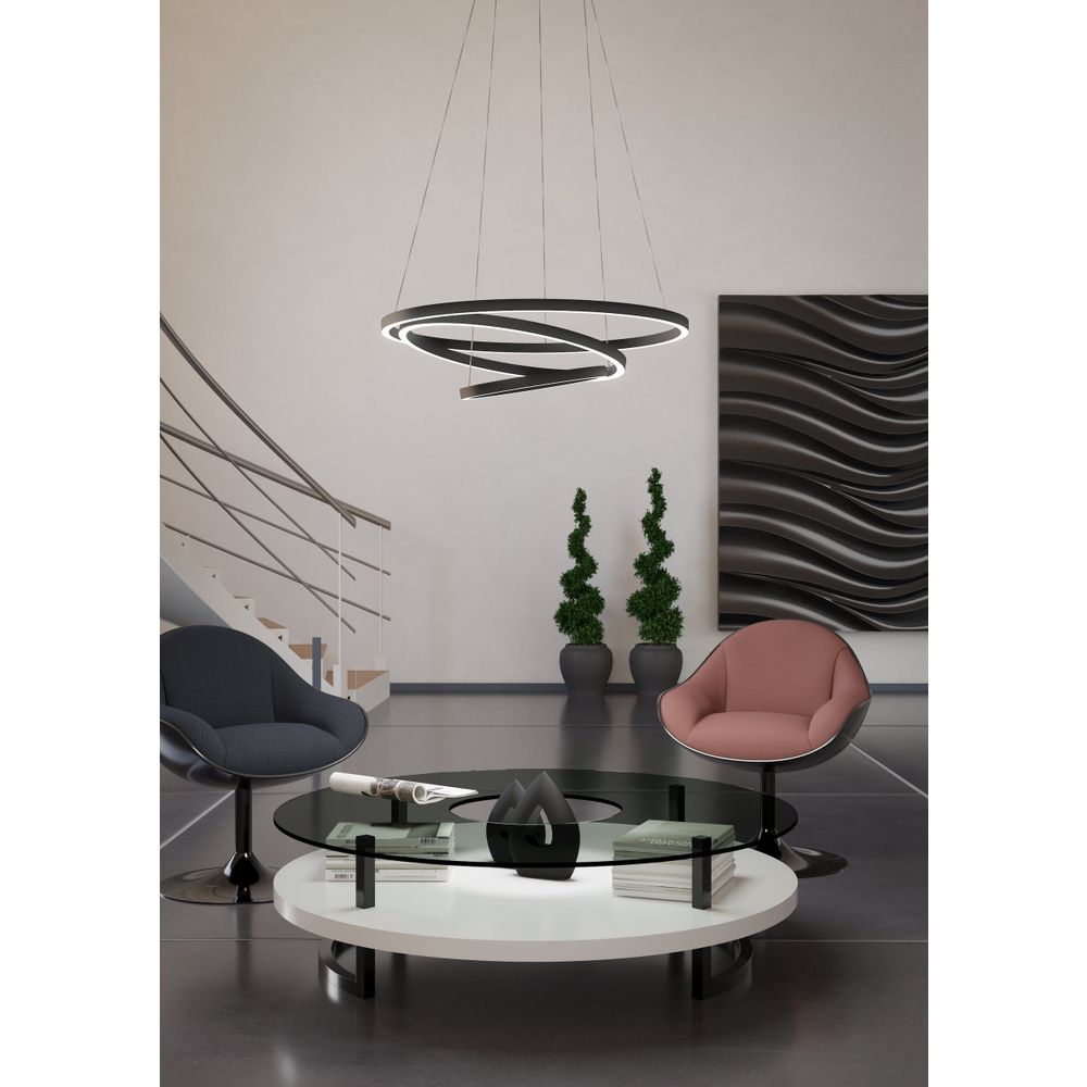 Eglo visilica/1, LED, 43,2W, dimabilna bijela, crna "Lobinero-Z" slika 2