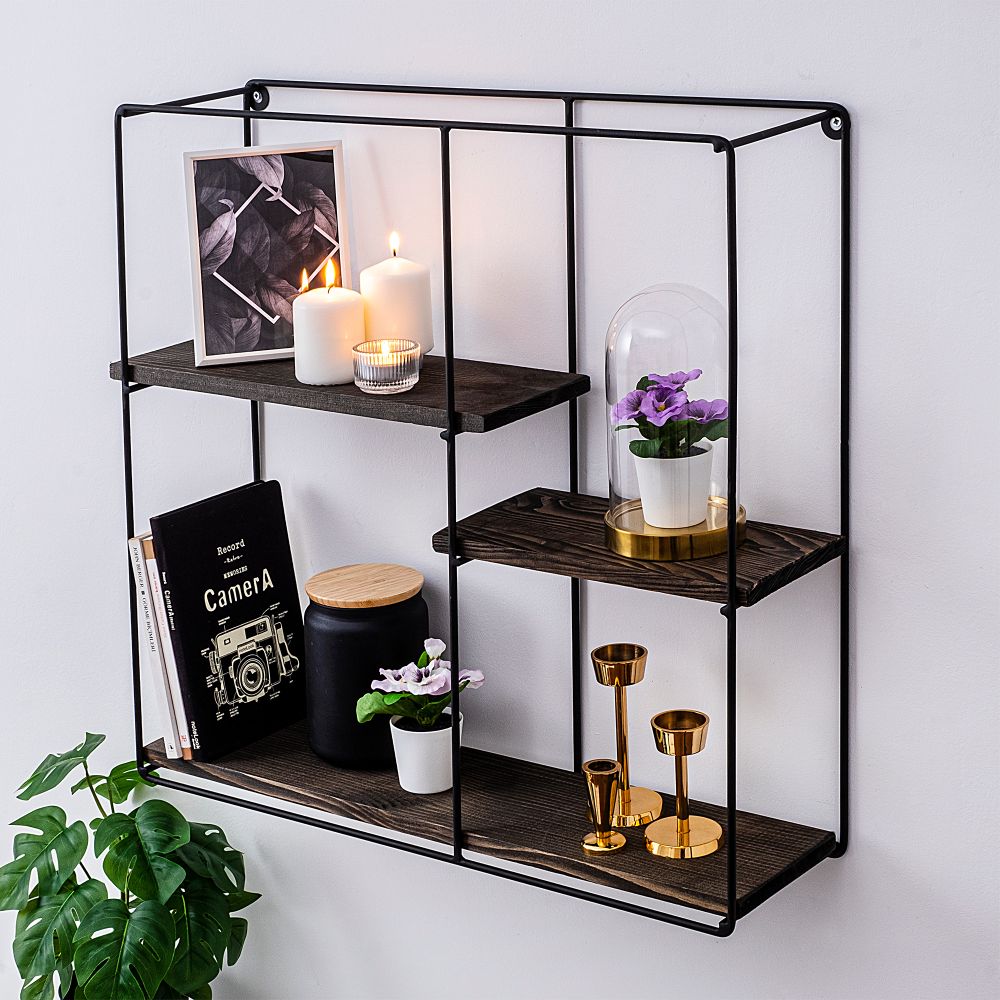 Polica za zid Lilac Black - Orah slika 1