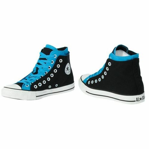 Muške Tenisice Converse Chuck Taylor Double Upper Hi Crna slika 4