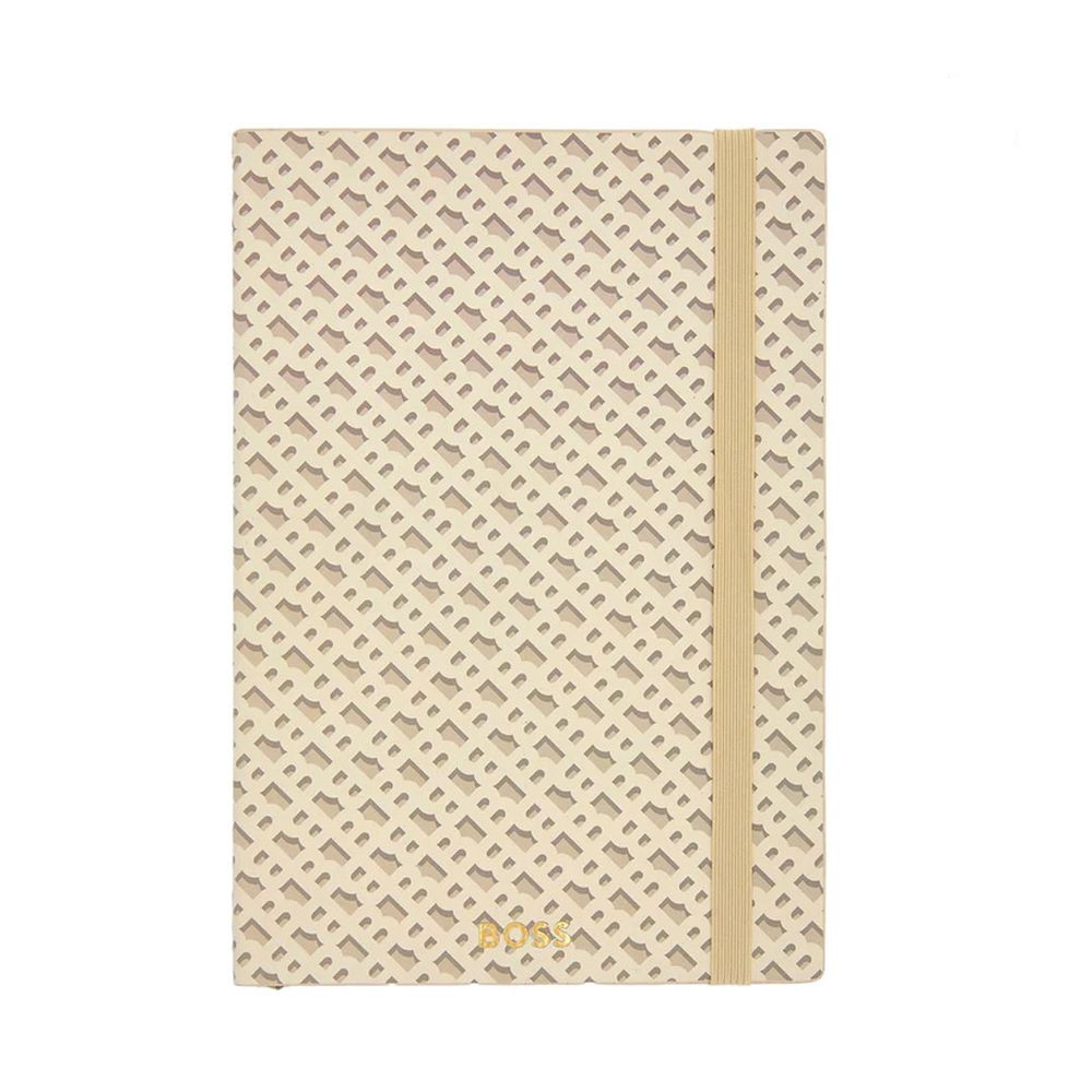 Hugo Boss Notes A5 sa monogramom HNH412GL, bež slika 2