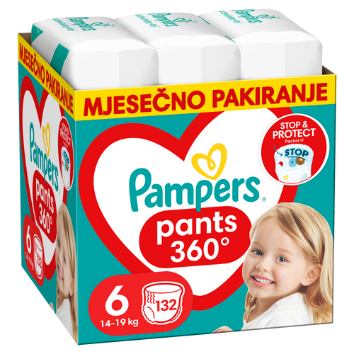 Pampers Pants Pelene-gaćice, Mjesečno pakiranje slika 4