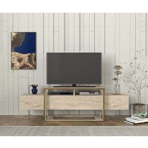TV Stalak Bianco u Boji Travertina
