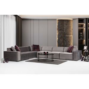 Lego Corner 1 (L1-O1-C-O1-O1-1R) Sivi Kutni Sofa