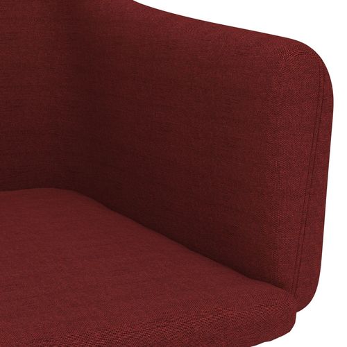 Blagovaonske stolice od tkanine 2 kom crvena boja vina slika 13