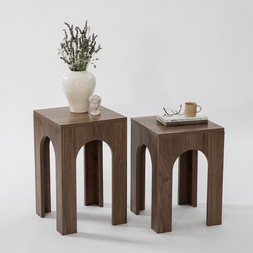 Collesium 2 - Walnut Walnut Coffee Table Set slika 2