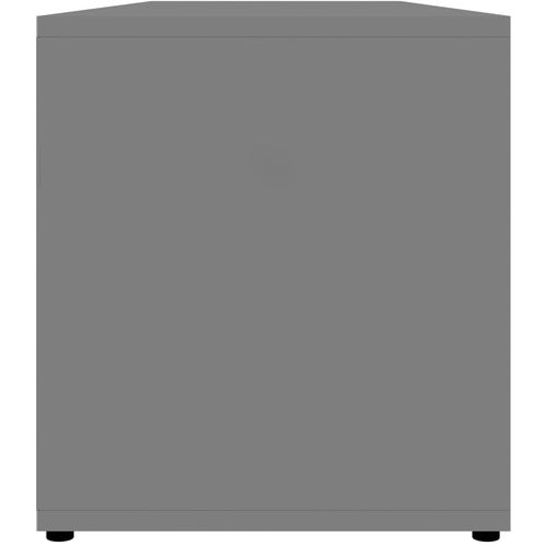 TV ormarić visoki sjaj sivi 120 x 34 x 37 cm od iverice slika 8