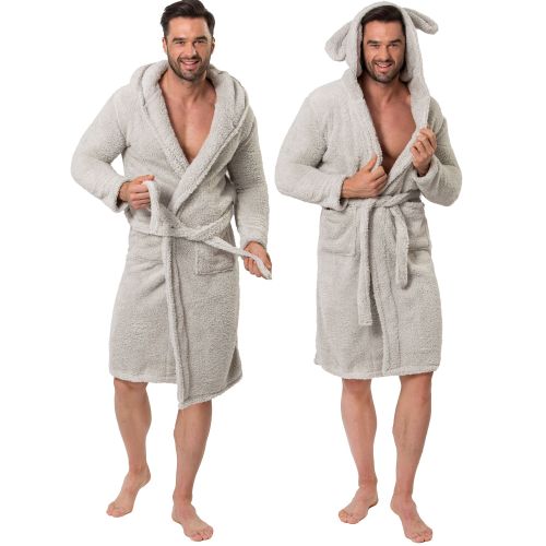 Muški kućni ogrtač Teddy Grey Men S/M slika 1