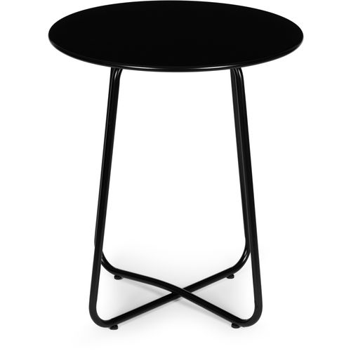 Modernhome vrtna garnitura - stol i 2 stolice - crno slika 6