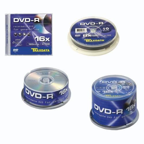 DVD-R Traxdata 4,7 GB/120 min 16x, cake, 10/1 slika 2