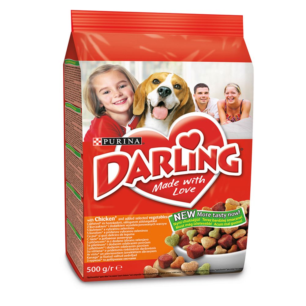 Darling suva hrana za pse, piletina i povrće 500g slika 1