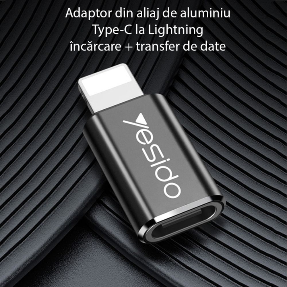 USB-C na Lightning adapter Yesido GS03 crni slika 2