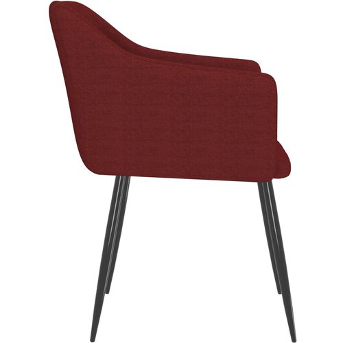 Blagovaonske stolice od tkanine 2 kom crvena boja vina slika 18