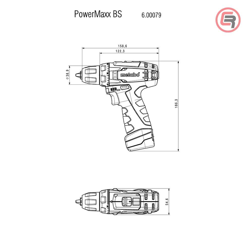 Metabo Bušilica-Odvijač Aku PowerMaxx BS Basic 12V 1xAKU (2,0Ah) LC 12 U Torbi – 600079500 slika 8