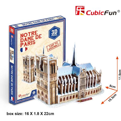 Cubicfun Puzzle Notre Dame De Paris S30 slika 1