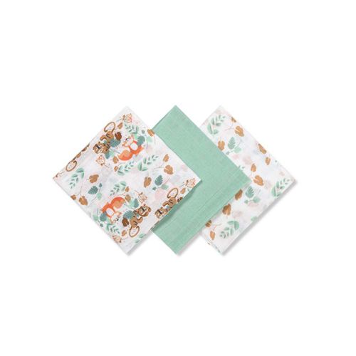 BabyOno Tetra pelene Muslin Jesen, zelena slika 3