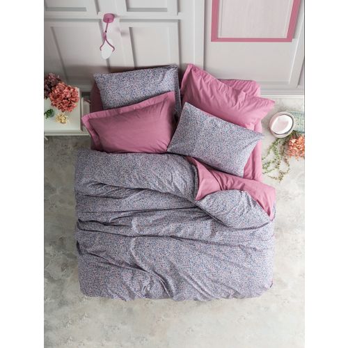 L'essential Maison Penny - Dusty Rose Dusty RosePurple Ranforce Double Quilt Cover Set slika 1