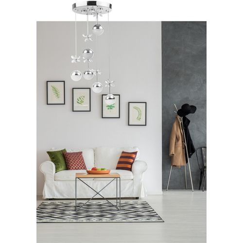 Kristal 8724-2 Chrome Chandelier slika 1