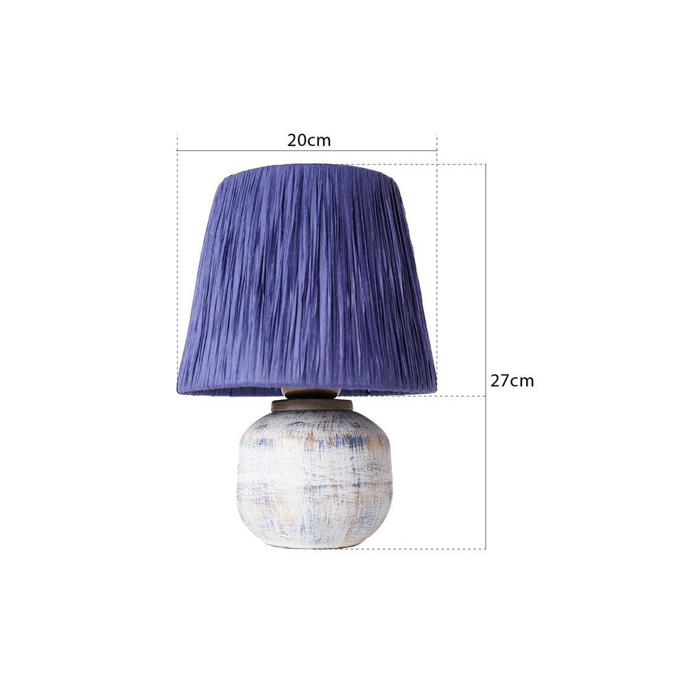 Stolna Lampa YL538 u Bijelo-Plavoj Boji slika 3