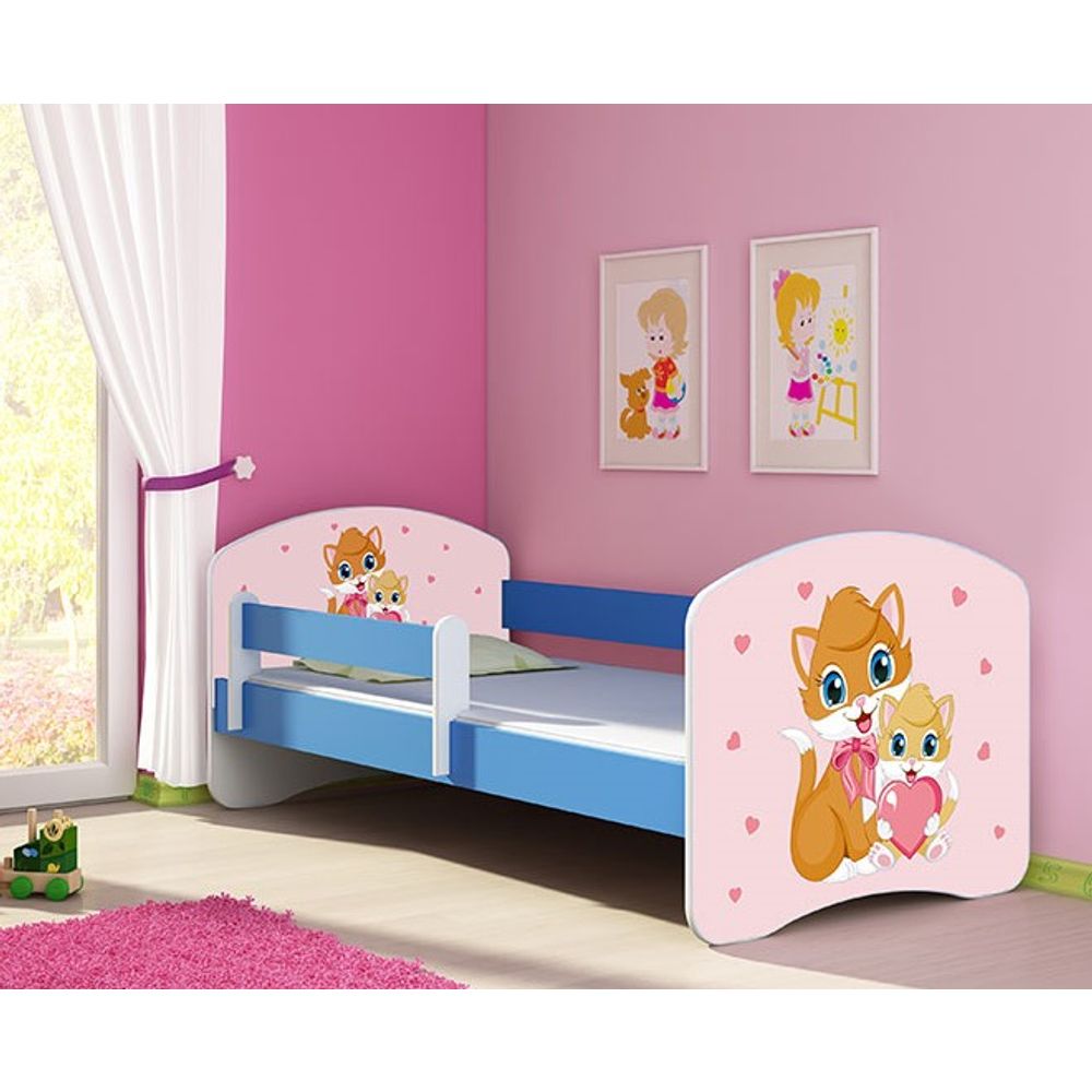 ACMA Dječiji krevet Acma II Blue - 140x70cm - Dezen 33 slika 1