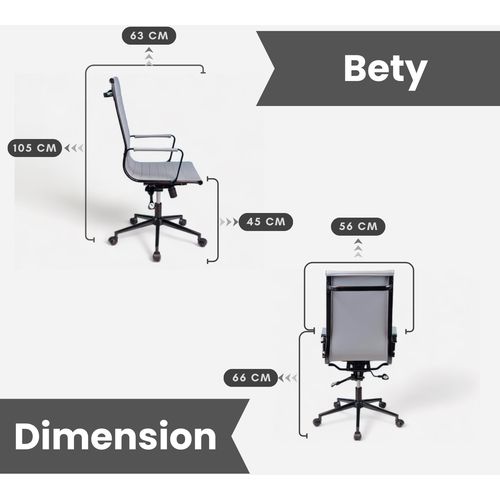 Bety Manager - Black Black Office Chair slika 6