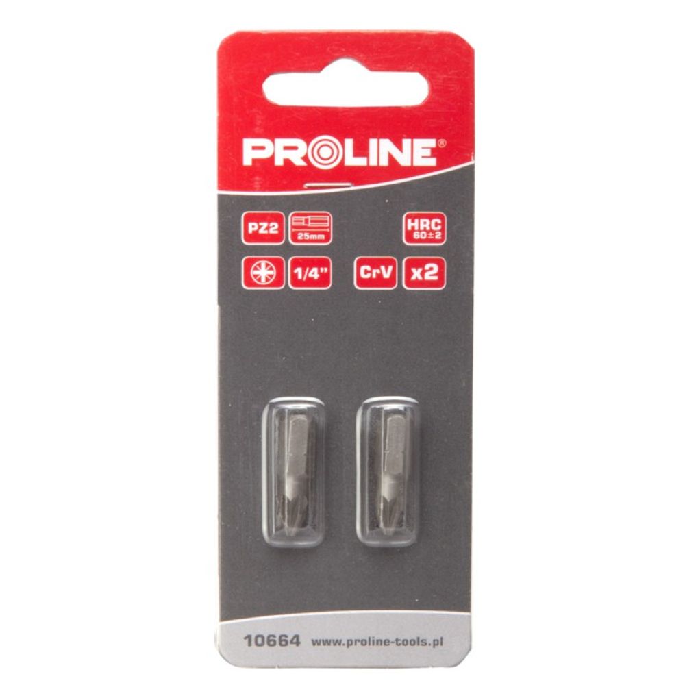 Proline bit nastavak 1/4" PZ2 25mm 2 kom 10664 slika 1