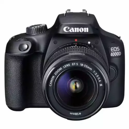 Digitalni fotoaparat Canon EOS4000D + objektiv 18-55 DC III Black slika 1