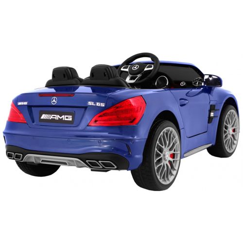 Licencirani auto na akumultor Mercedes AMG SL65 - plavi/lakirani slika 4