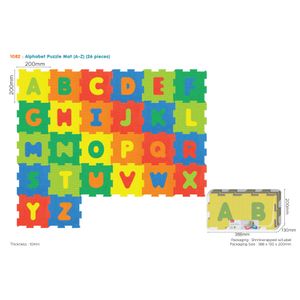 Edukativna šarena podloga za igru - puzzle Abeceda